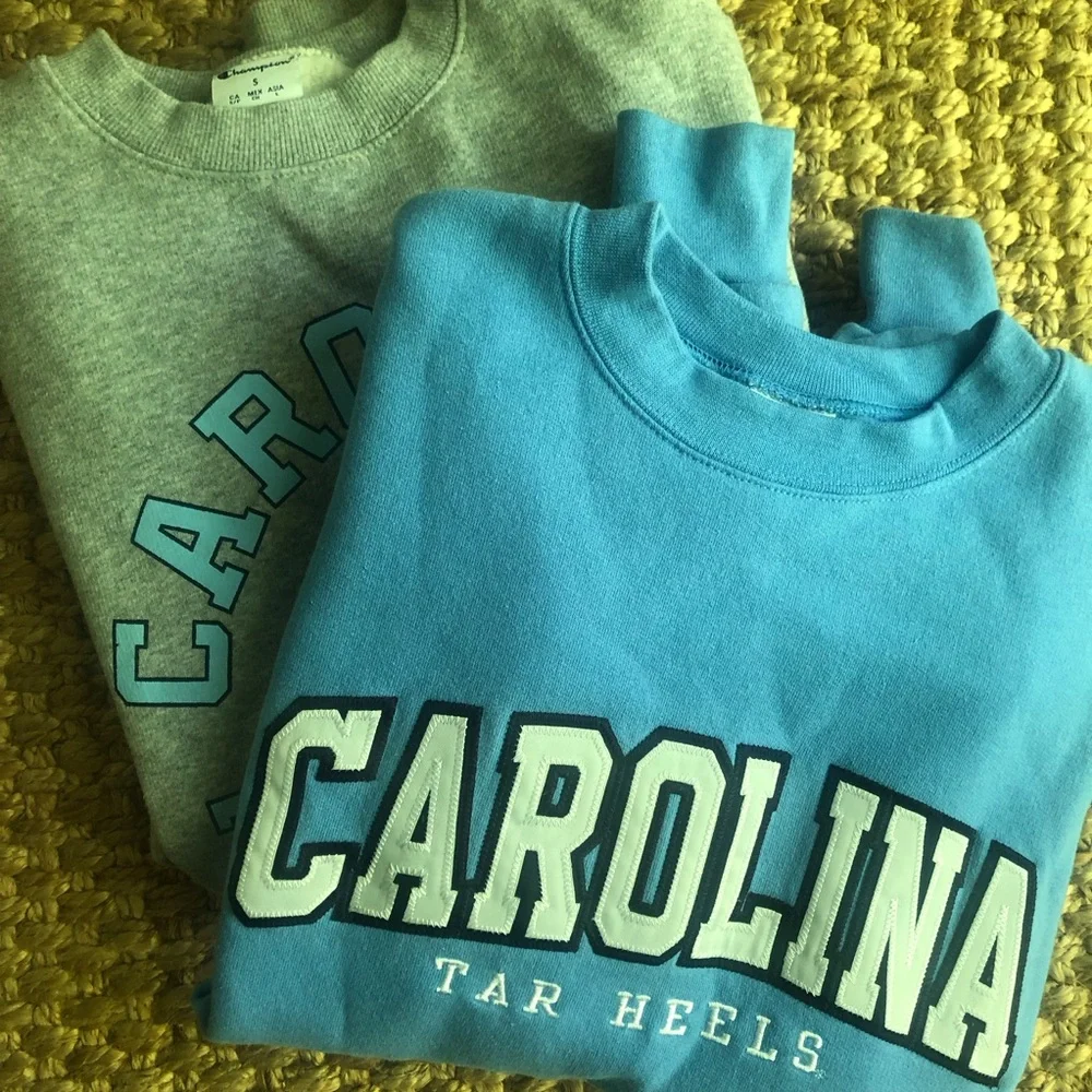 New: Set of Two Champion UNC Chapel Hill Tar Heel Sweatshirts. Size Small - Picture 5 of 14
